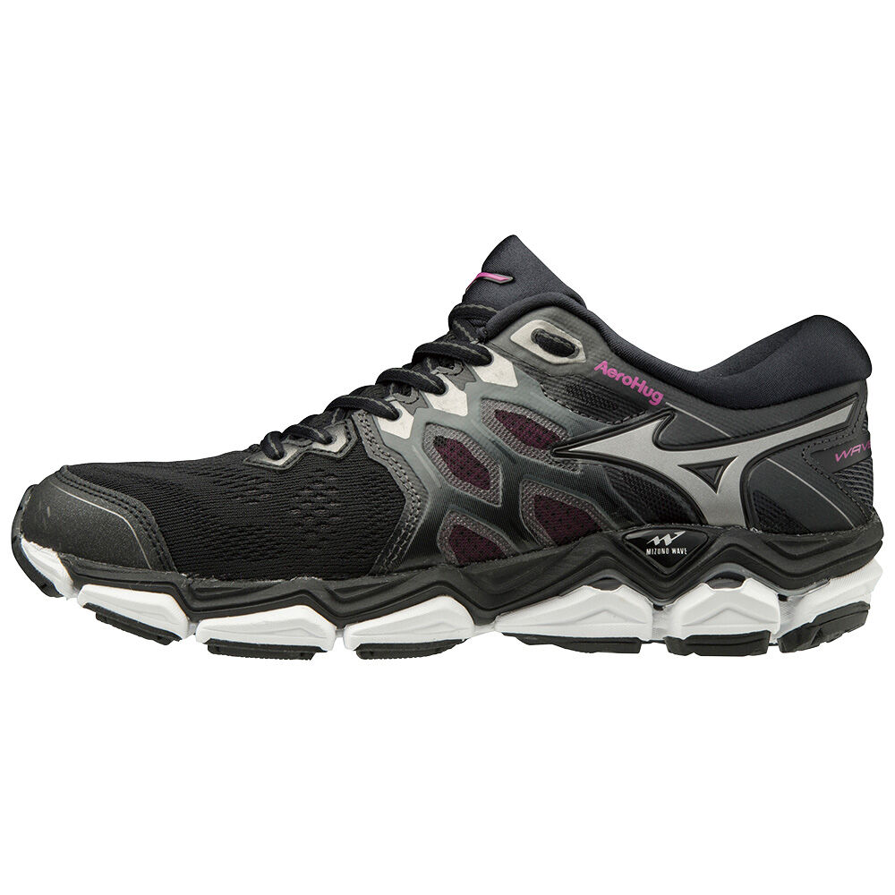 Tenis Para Correr Mizuno WAVE HORIZON 3 Para Mujer Negros/Grises/Rosas 8652437-CN